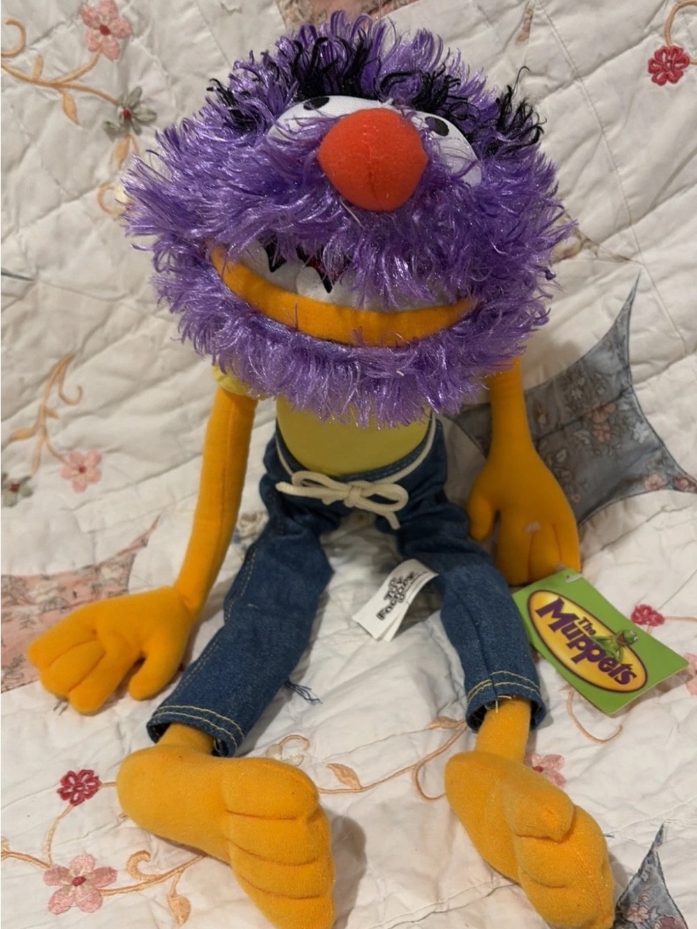 Muppets “Animal” Plush Toy Factory Jim Henson 2007 Purple Hair Doll NWT